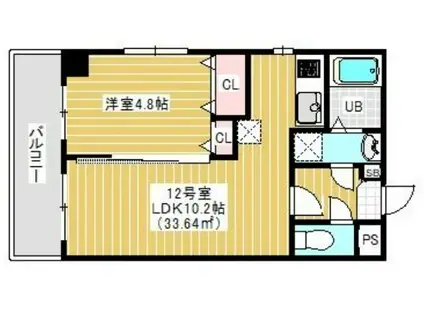 金太郎ヒルズ255(1LDK/3階)の間取り写真