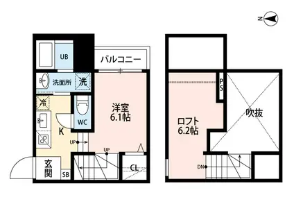 T.A水前寺5丁目(ワンルーム/2階)の間取り写真