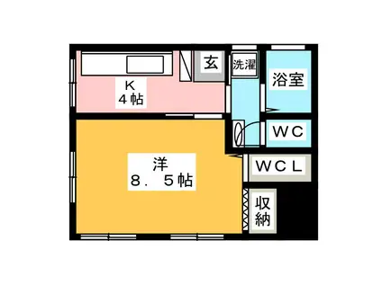 関口ビル(1K/3階)の間取り写真