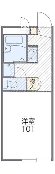 レオパレス東(1K/2階)の間取り写真