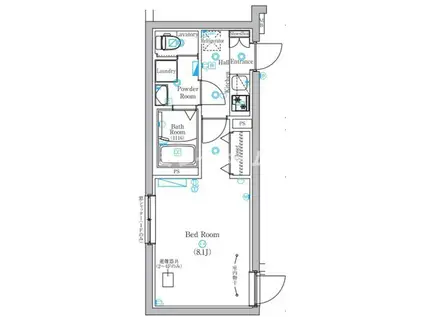 上池台1丁目アパート(1K/3階)の間取り写真