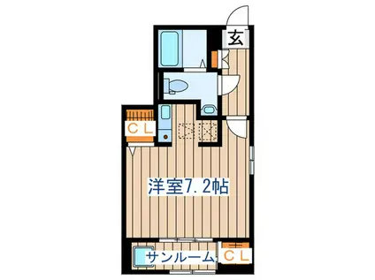 ソレイユ IZUMI(ワンルーム/1階)の間取り写真