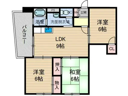メゾン・マツワ2(3LDK/2階)の間取り写真