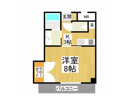 MS金剛 II(1K/2階)の間取り写真