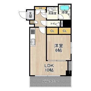 CITY SPIRE十三東(1LDK/5階)の間取り写真