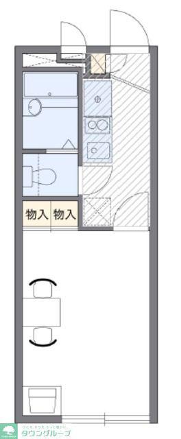 レオパレスパルティータ(1K/2階)の間取り写真