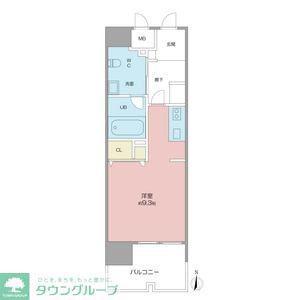 高畑T-2マンション(ワンルーム/2階)の間取り写真