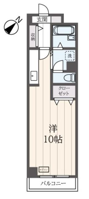 サニーパレス(ワンルーム/1階)の間取り写真