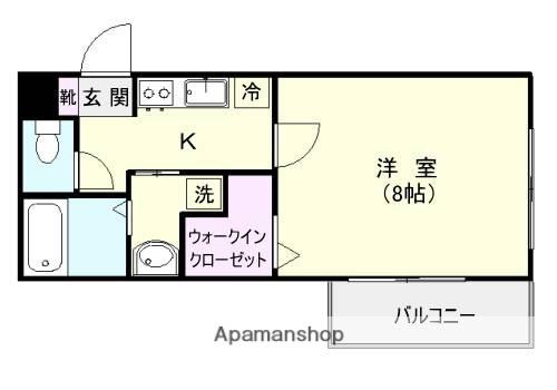 プレステージ荒田(1K/5階)の間取り写真