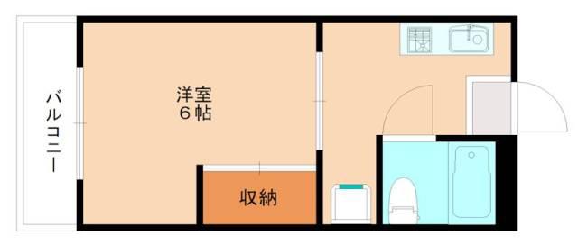 プルミエ(1K/2階)の間取り写真