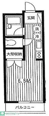 ブールヴァール菊名(ワンルーム/1階)の間取り写真