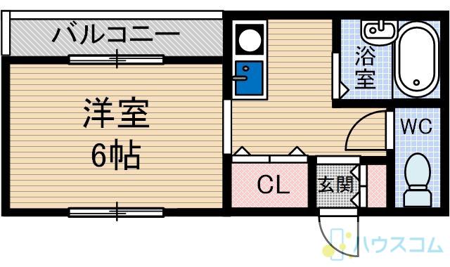 フレンズハイム(1K/3階)の間取り写真