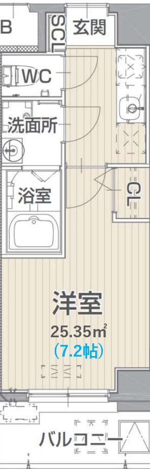 BRICK KAMEJIMA(1K/3階)の間取り写真