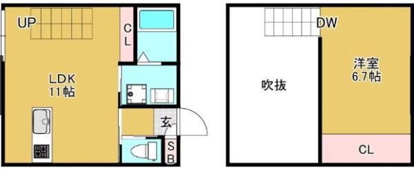 THE RITS TSUNEHISA(ワンルーム/1階)の間取り写真