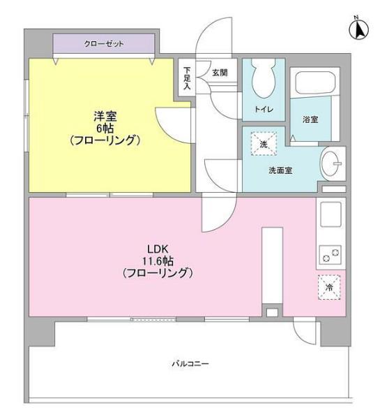 リバーレ秋葉原(1LDK/7階)の間取り写真