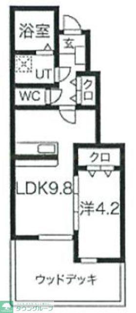 ナテューるレギューム/フルーる(1LDK/1階)の間取り写真