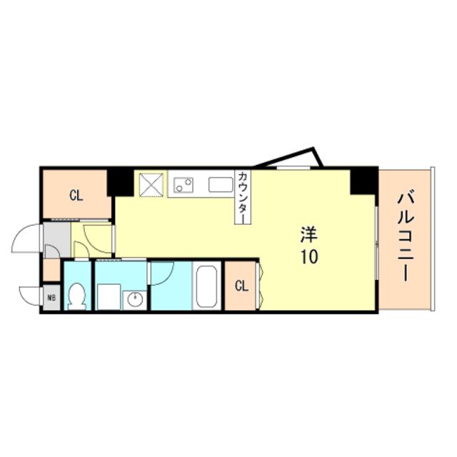 タカマツ神戸駅南通(1K/5階)の間取り写真