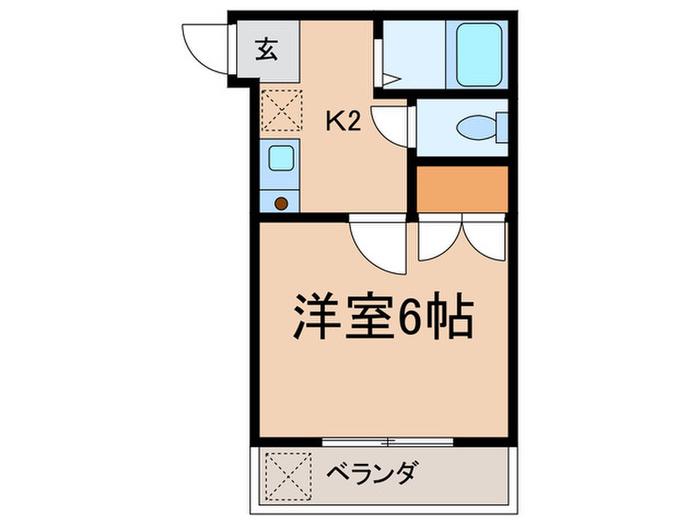 グリーンプラザ(1K/1階)の間取り写真
