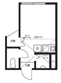 フィリップ下落合(ワンルーム/1階)の間取り写真