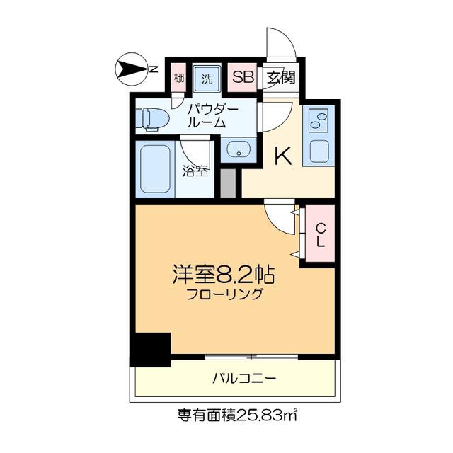 アーバンパーク綾瀬(1K/7階)の間取り写真