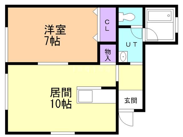 レトワール(1LDK/1階)の間取り写真