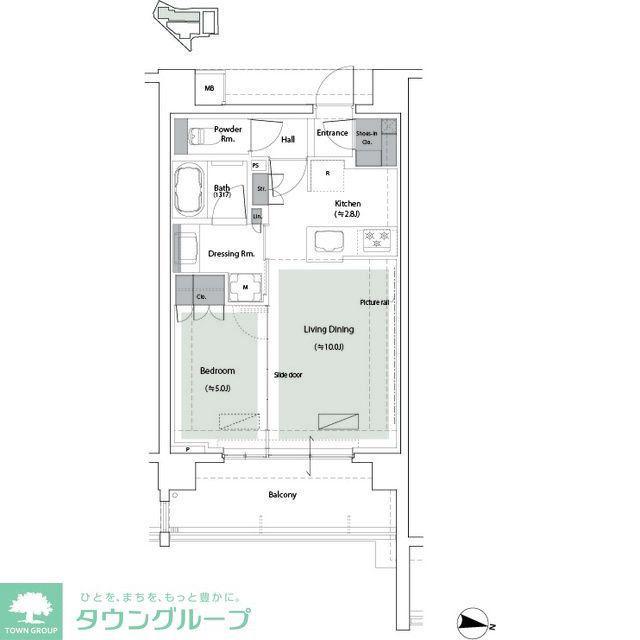 BRILLIA宮前平HILLSIDE(1LDK/5階)の間取り写真