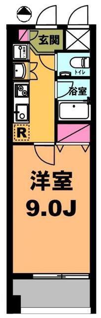月村マンション30(1K/5階)の間取り写真