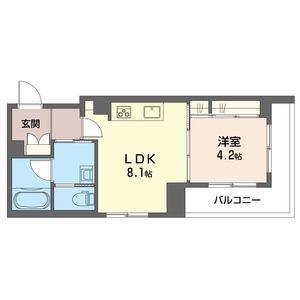 埼玉高速鉄道 浦和美園駅 徒歩17分 3階建 築3年(1LDK/2階)の間取り写真
