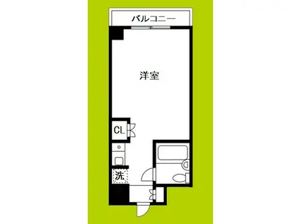 ライオンズマンション野田(ワンルーム/2階)の間取り写真