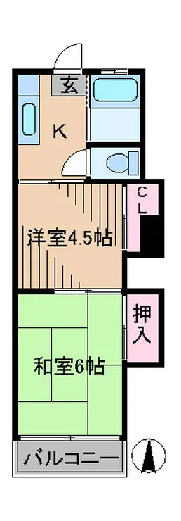 田口ホーム 1階階 間取り