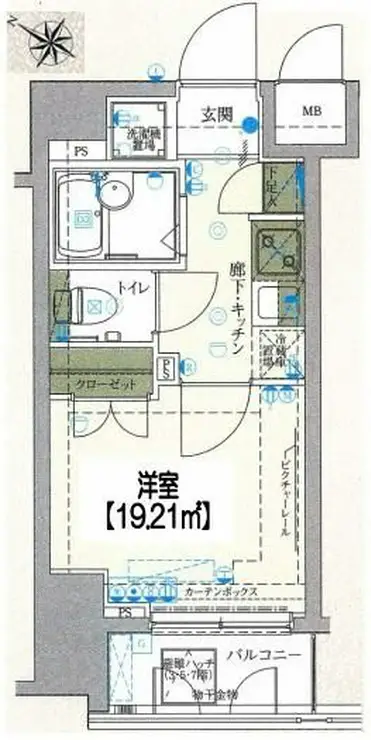 ヴェルト横濱石川町II 6階階 間取り