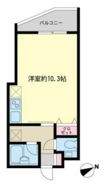 オークスクエア八幡山 1階階 間取り