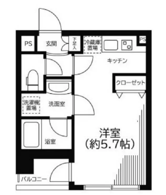 インシティ浜松町 4階階 間取り