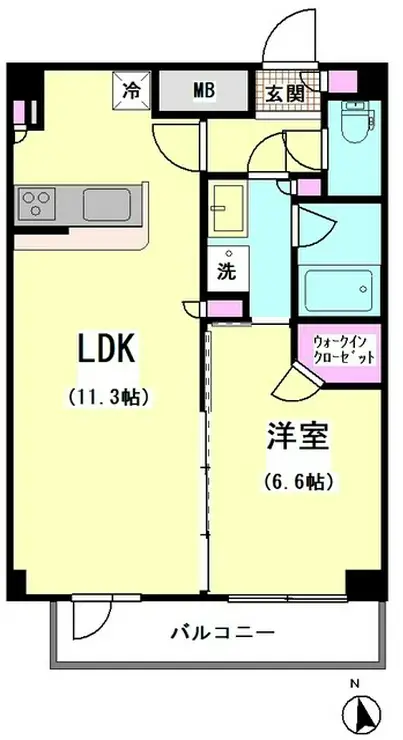エスティメゾン大井仙台坂 14階階 間取り