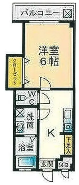 第一栗原マンション 1階階 間取り
