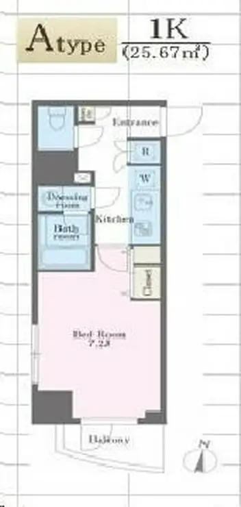 アジールコート西新宿 11階階 間取り