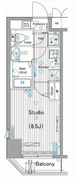 ガーラ・シティ渋谷幡ヶ谷 5階階 間取り