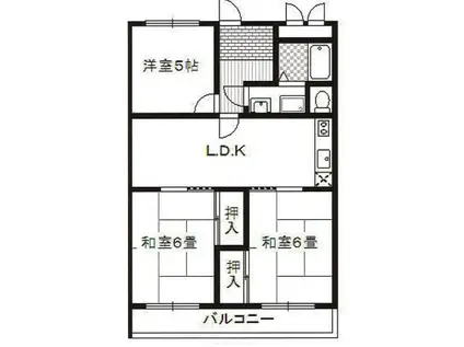 グリーンヒル千里(3LDK/1階)の間取り写真