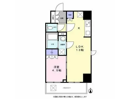 エムフラット秋葉原(1LDK/5階)の間取り写真