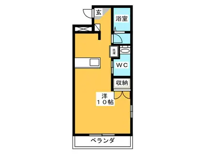アルコ15(ワンルーム/4階)の間取り写真