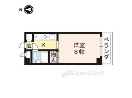 今出川アイビーハウス(1K/2階)の間取り写真