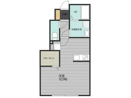 CLAIRE MOTOMACHI(ワンルーム/1階)の間取り写真