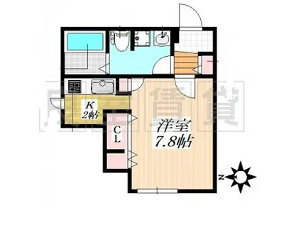 LEMAN北新宿(ワンルーム/2階)の間取り写真