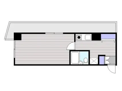 ロアイヤルプレイヤード(1K/11階)の間取り写真