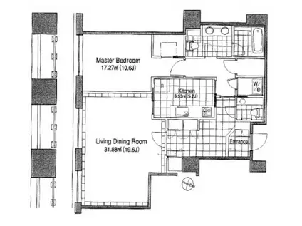 青山第一マンションズ(1LDK/9階)の間取り写真