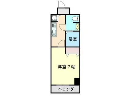 アスヴェル京都河原町二条(1K/3階)の間取り写真