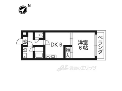 レジデンス青葉大塚(1DK/5階)の間取り写真