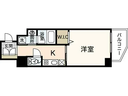 観音ヒルズ(1K/6階)の間取り写真
