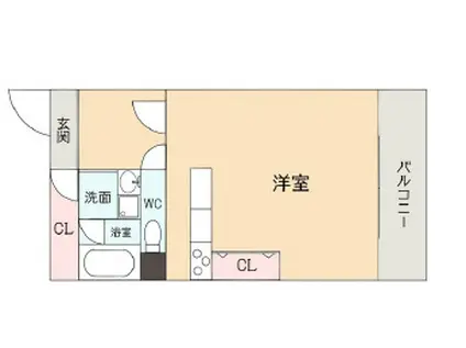 朝日プラザ高津第2(ワンルーム/10階)の間取り写真