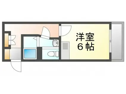 メゾンエフ原町(1K/2階)の間取り写真